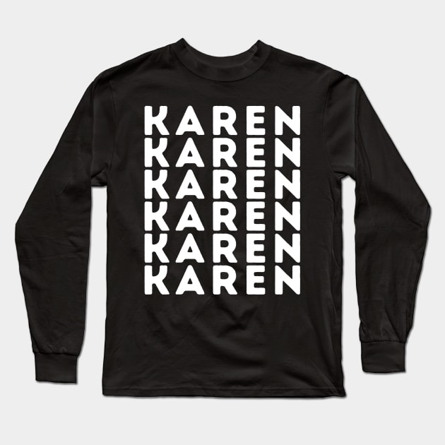 Karen Long Sleeve T-Shirt by blueduckstuff